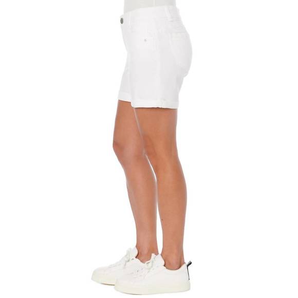 NEW DEMOCRACY cuffed 5" shorts in optic white - Picture 2 of 3
